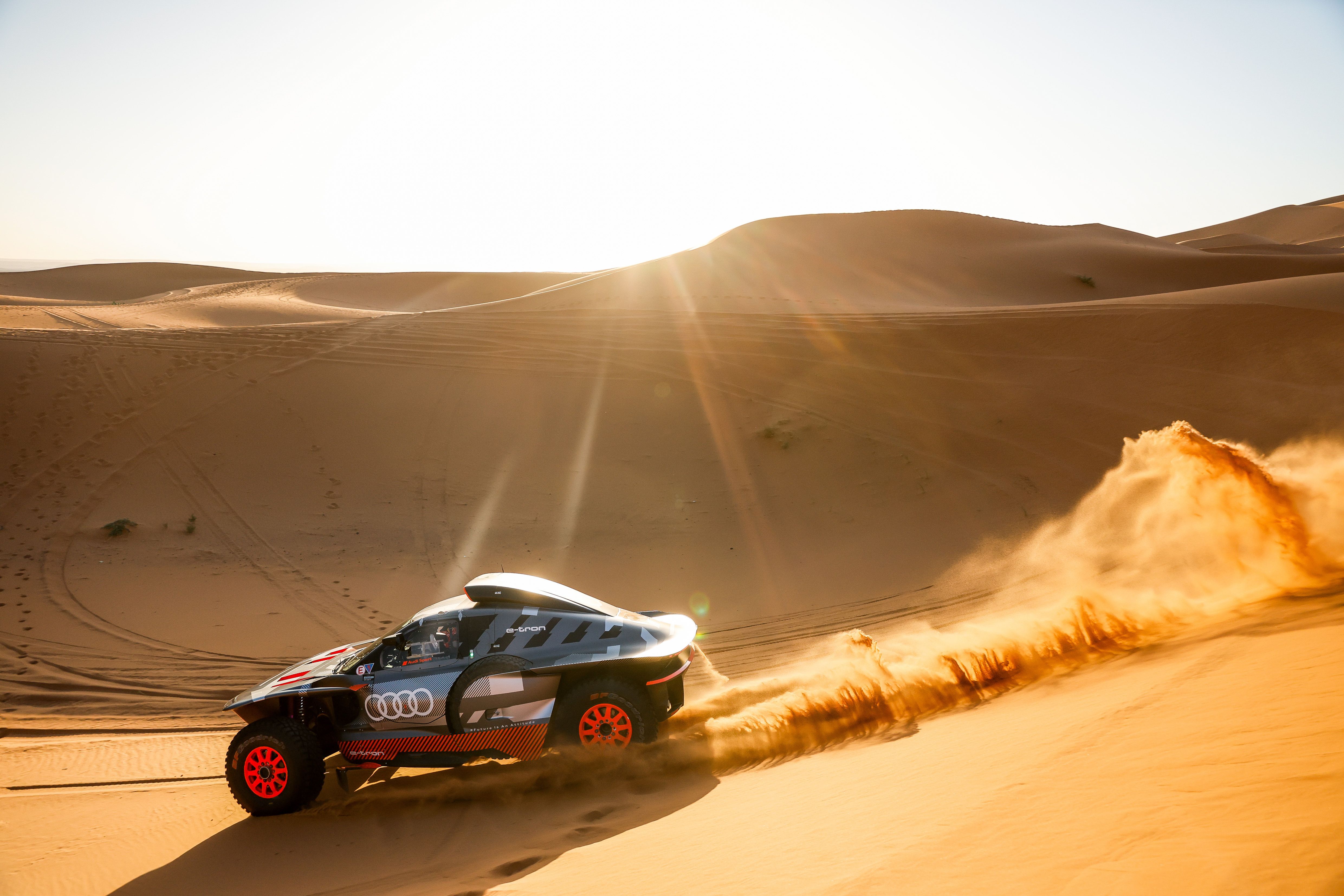 Audi S Dakar Ambitions Take The Rs Q E Tron E To The Morocco Rally