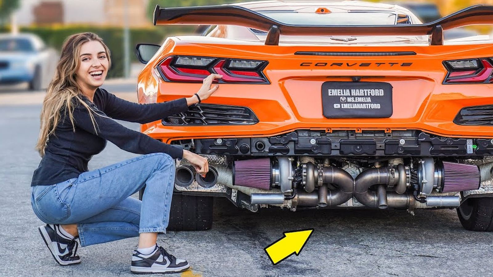 The Story Behind Emelia Hartford S Twin Turbo C Chevy Corvette