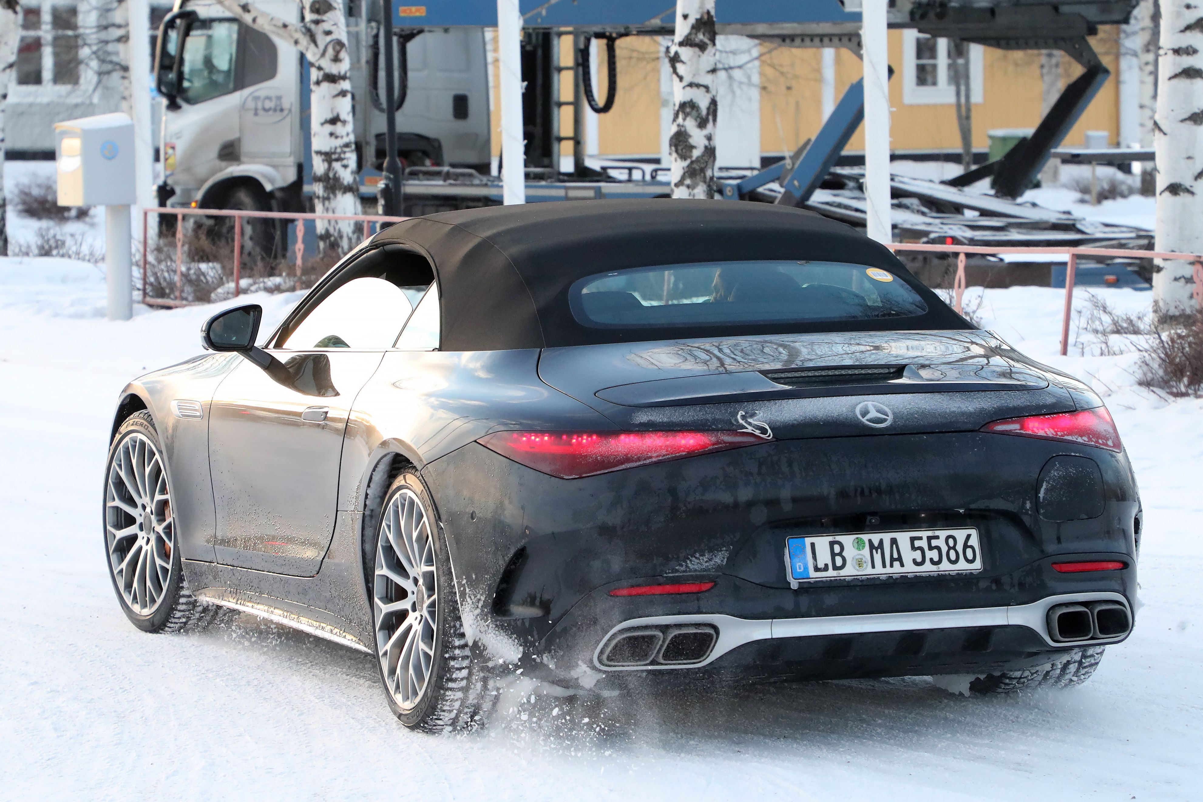 Mercedes AMG SL E Performance PHEV Spied Free Of Camo