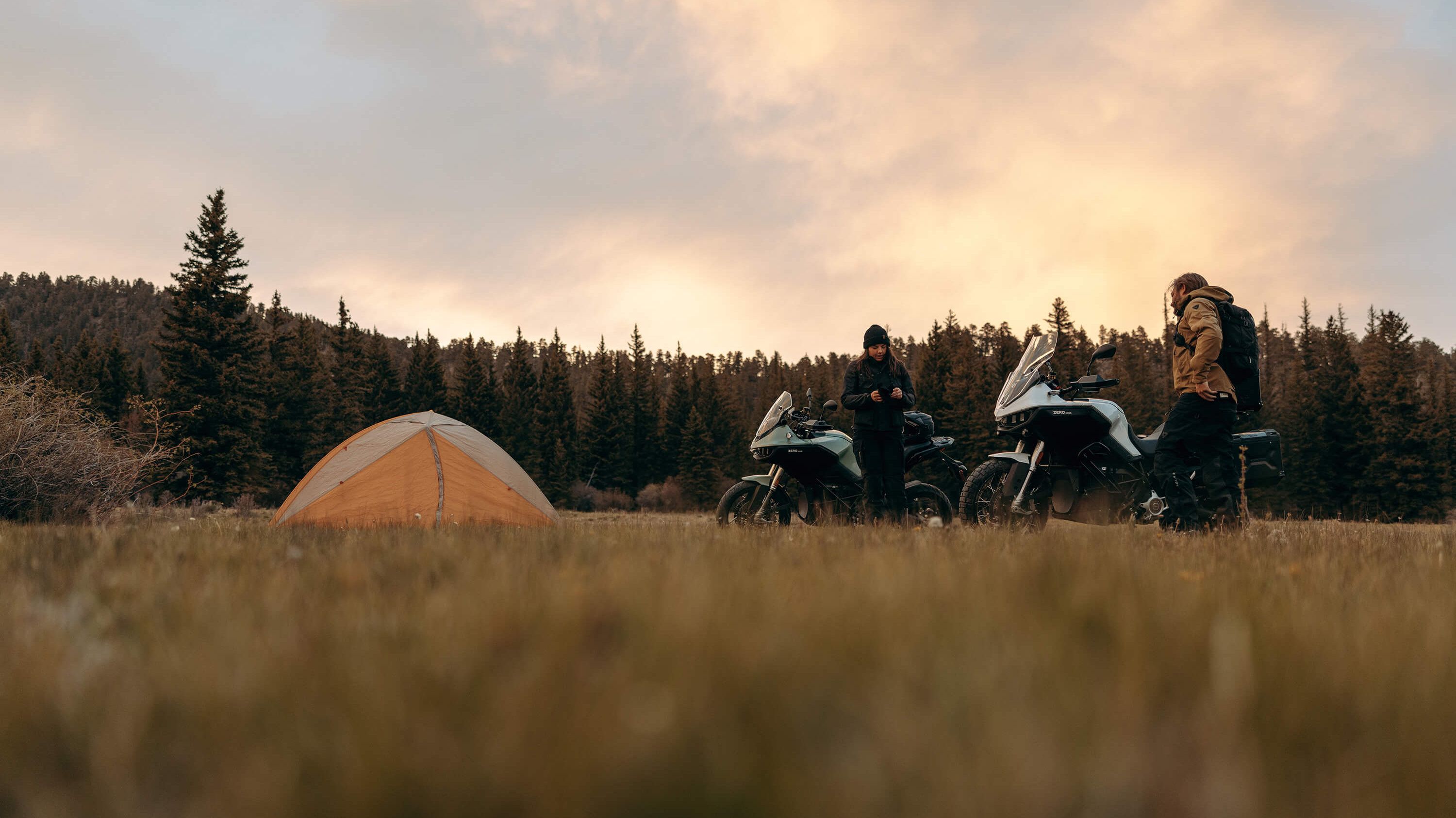 biker camping