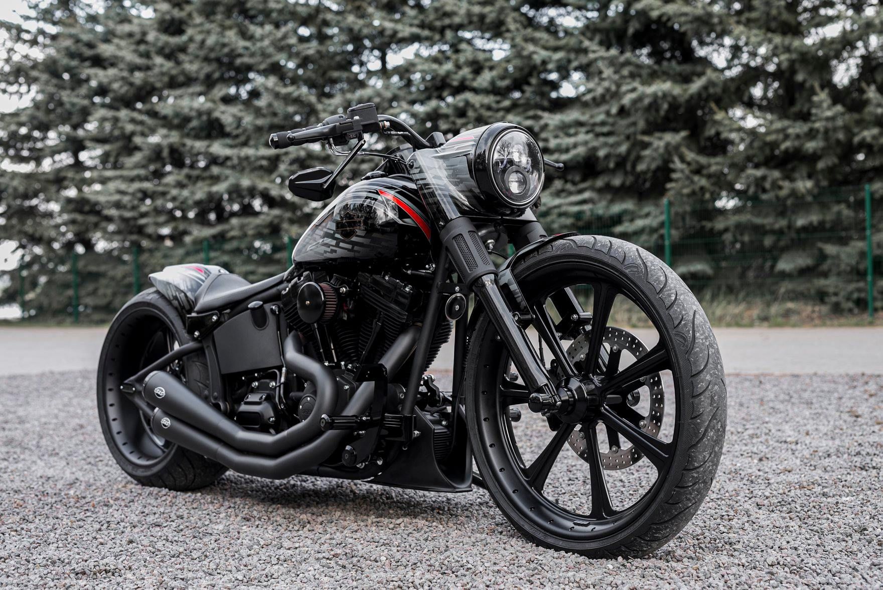 Custom Harley Davidson Fat Boy Is Downright Demonic From Head To Toe