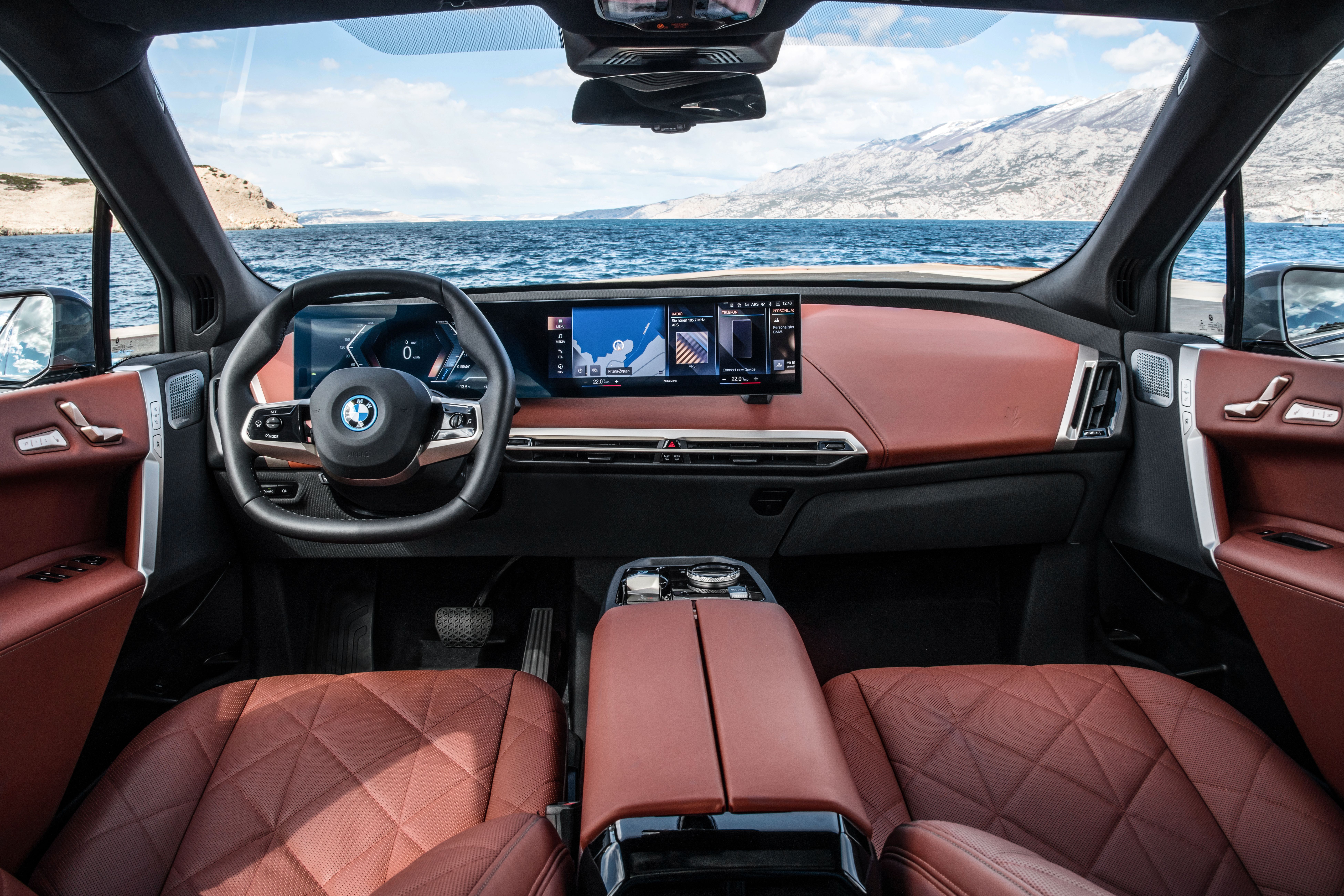 BMW iX Tan leather interior