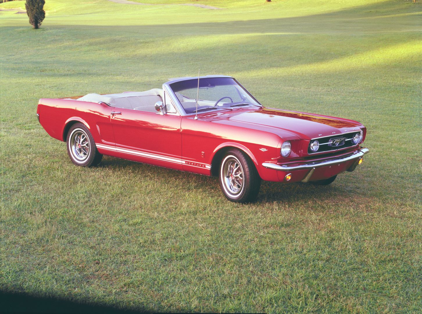 Red 1966 Ford Mustang