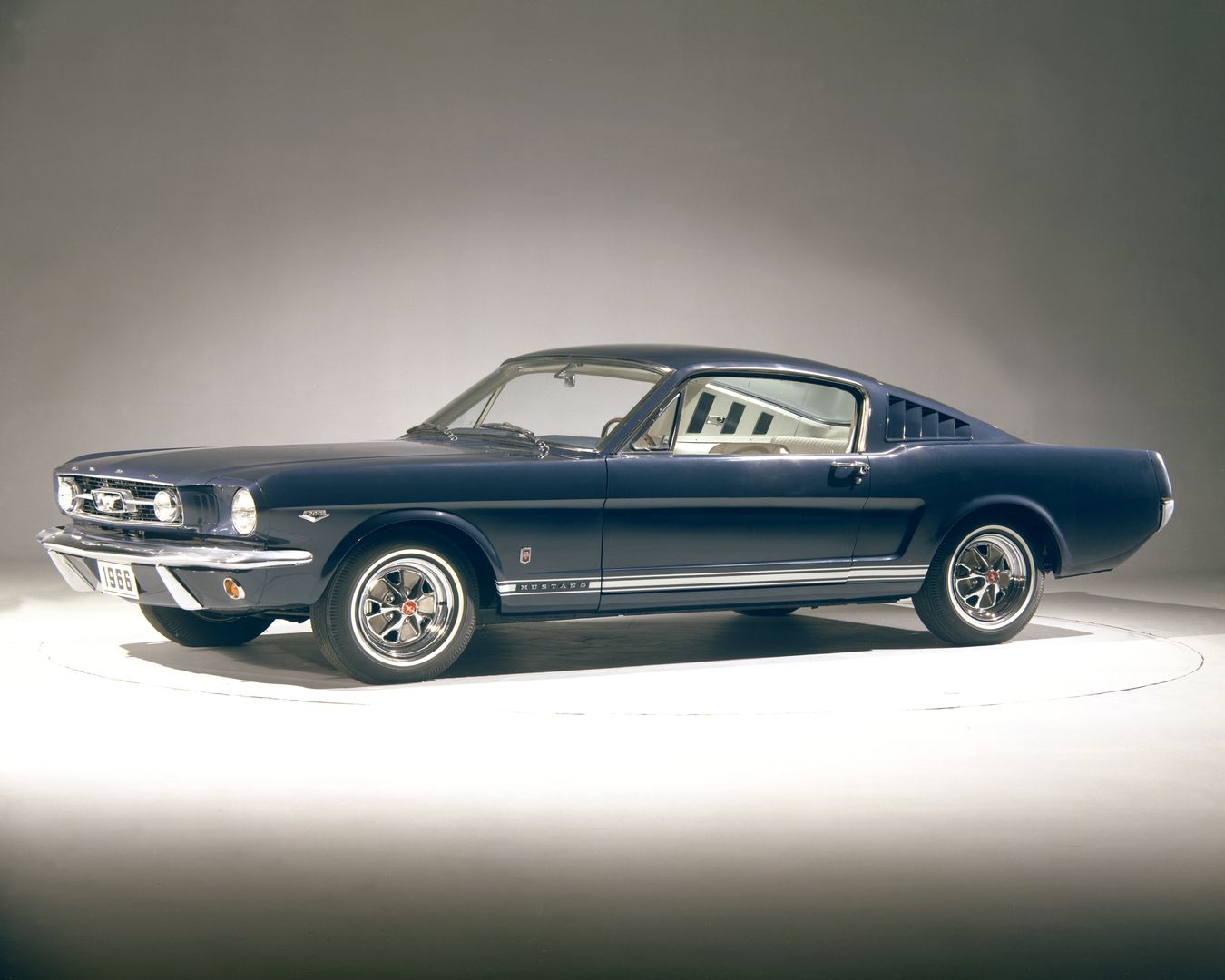 Blue 1966 Ford Mustang