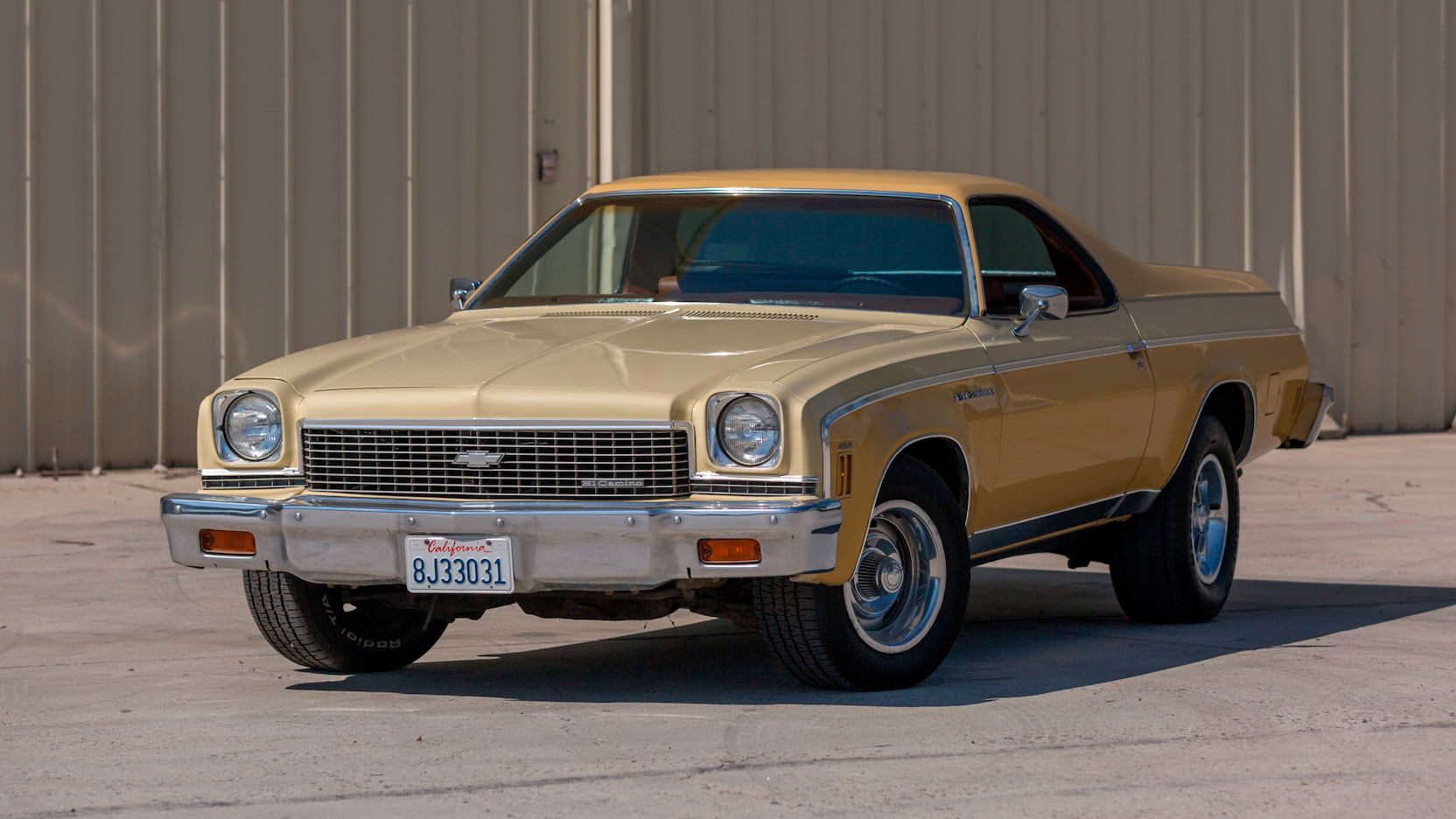 A parked 1973 Chevy El Camino