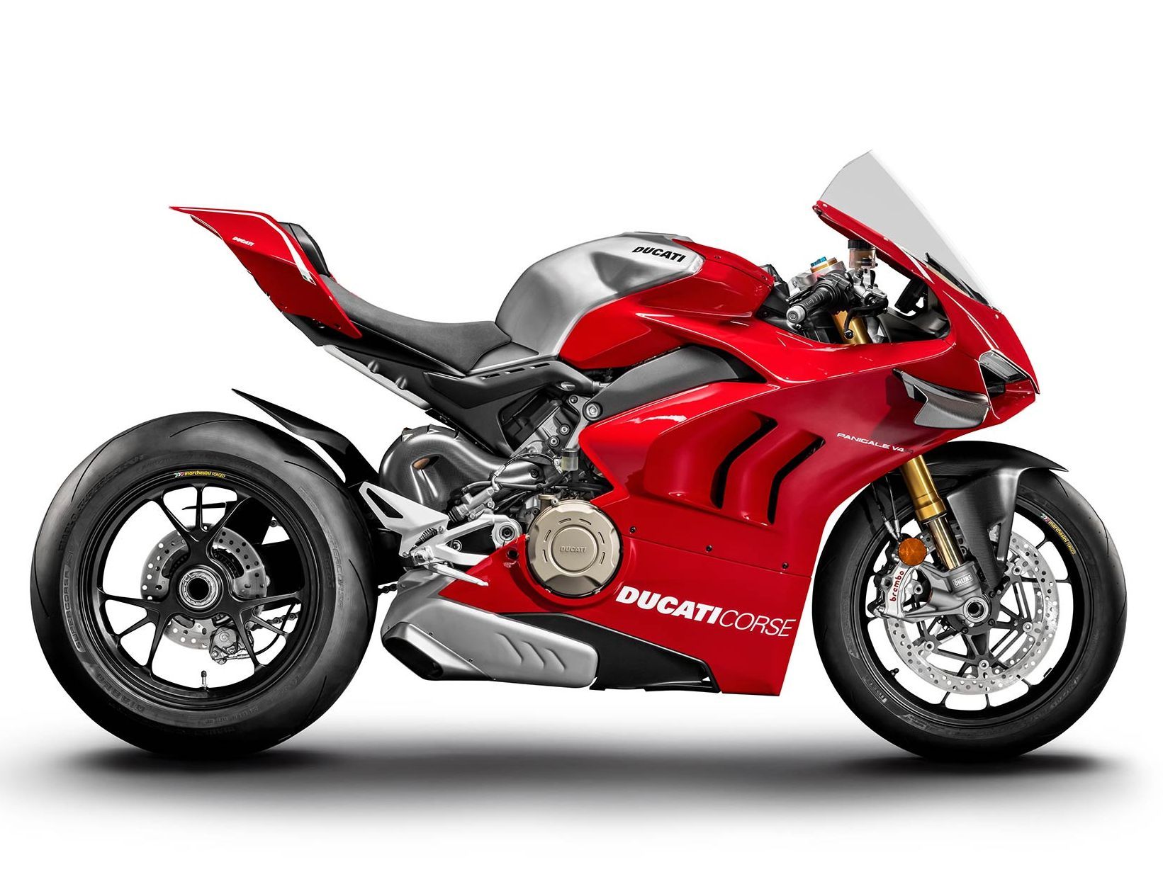 Red Ducati Panigale V4R 