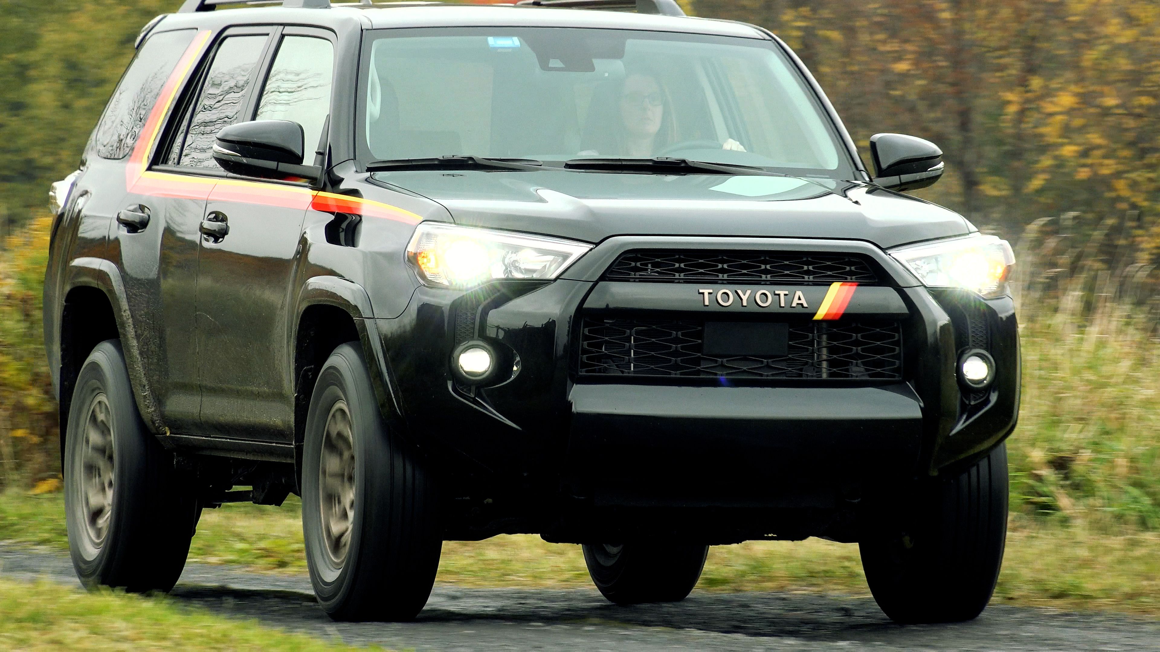 Driving shot of Midnight Black 4Runner 