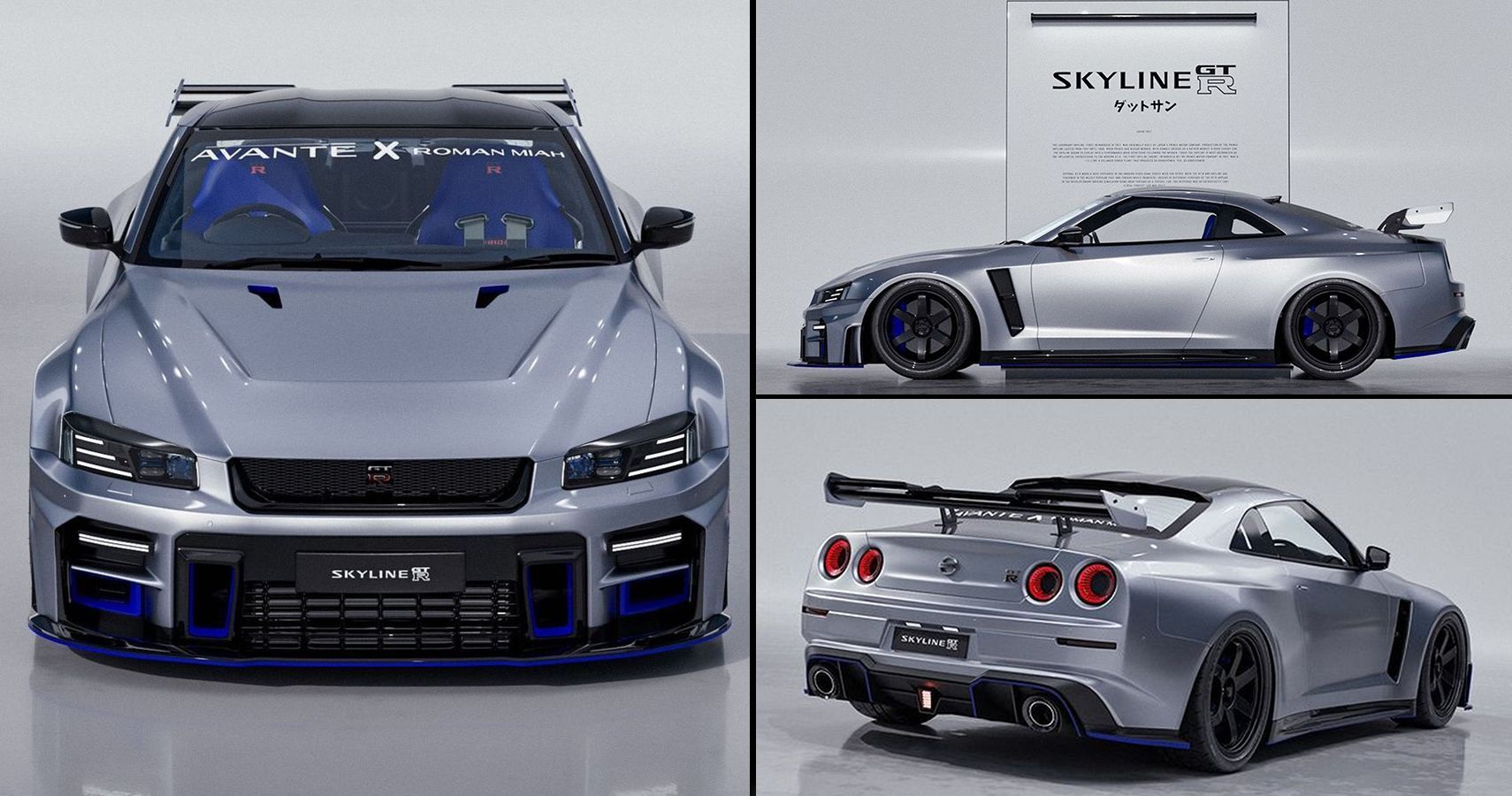 The idea behind this R36 Nissan Skyline GT-R concept was to