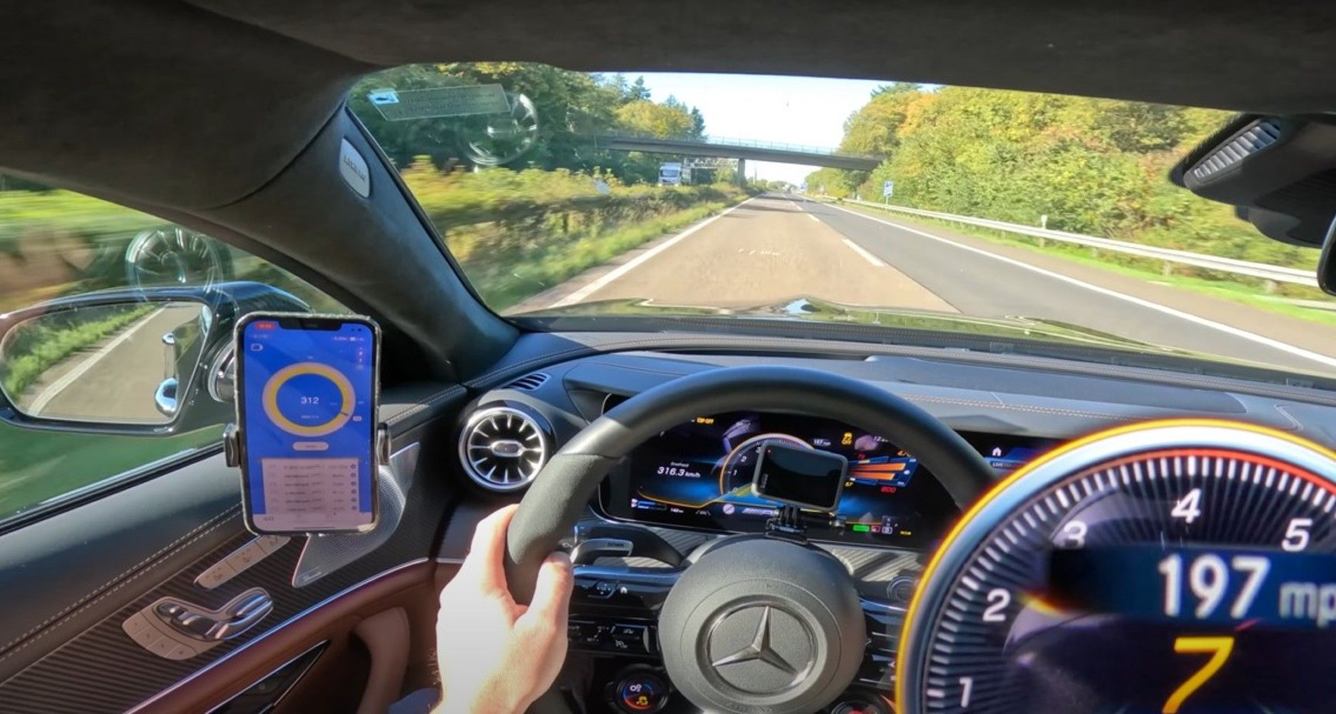 top speed run in the AMG GT63SE