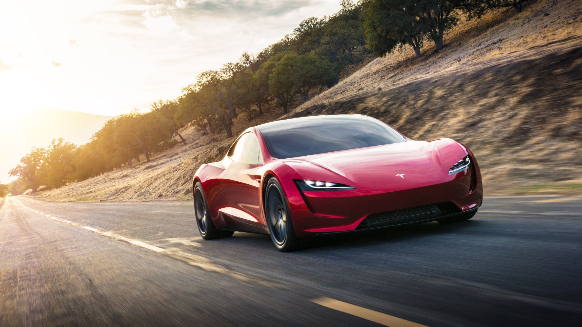 2023 Tesla Roadster action shot