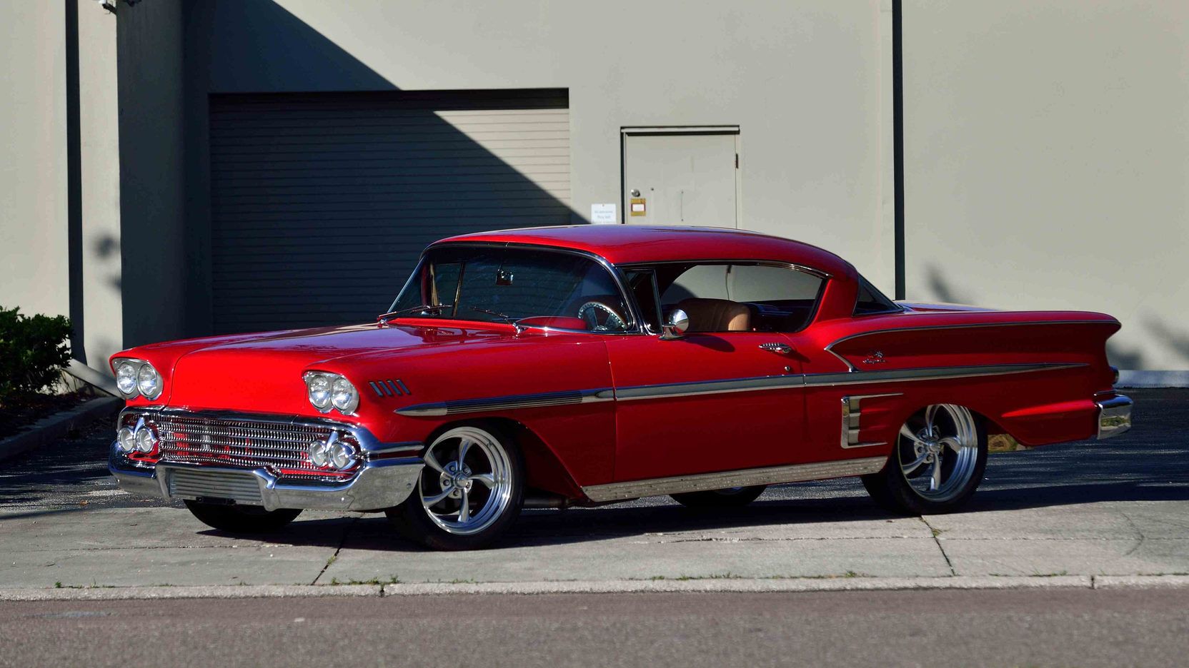 A parked 1958 Chevy Impala