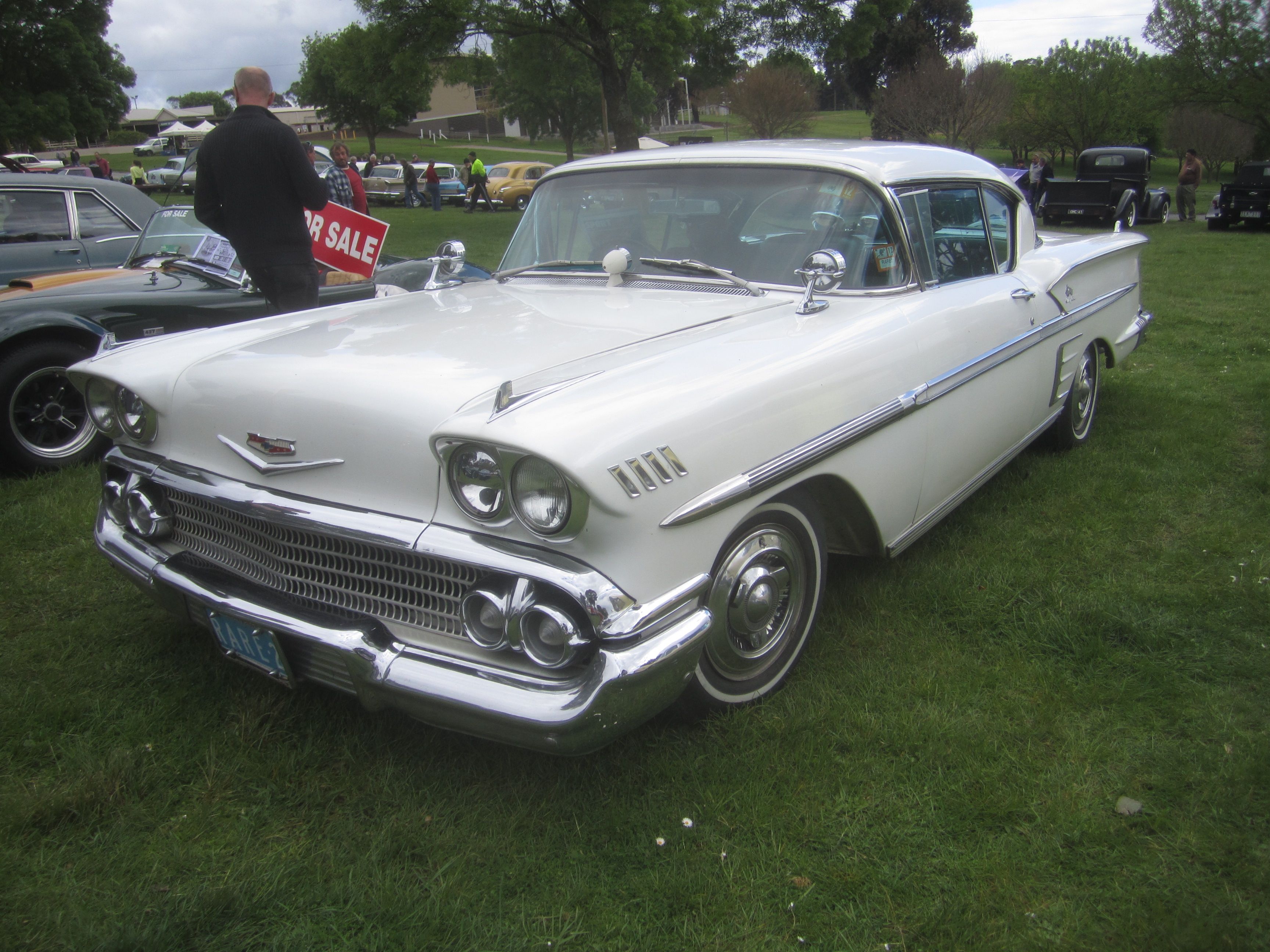 A parked 1958 Chevy Impala