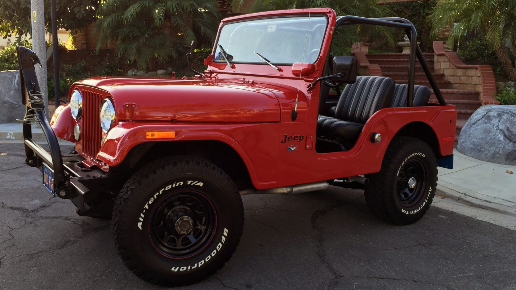 A parked Jeep CJ-5 from 1972