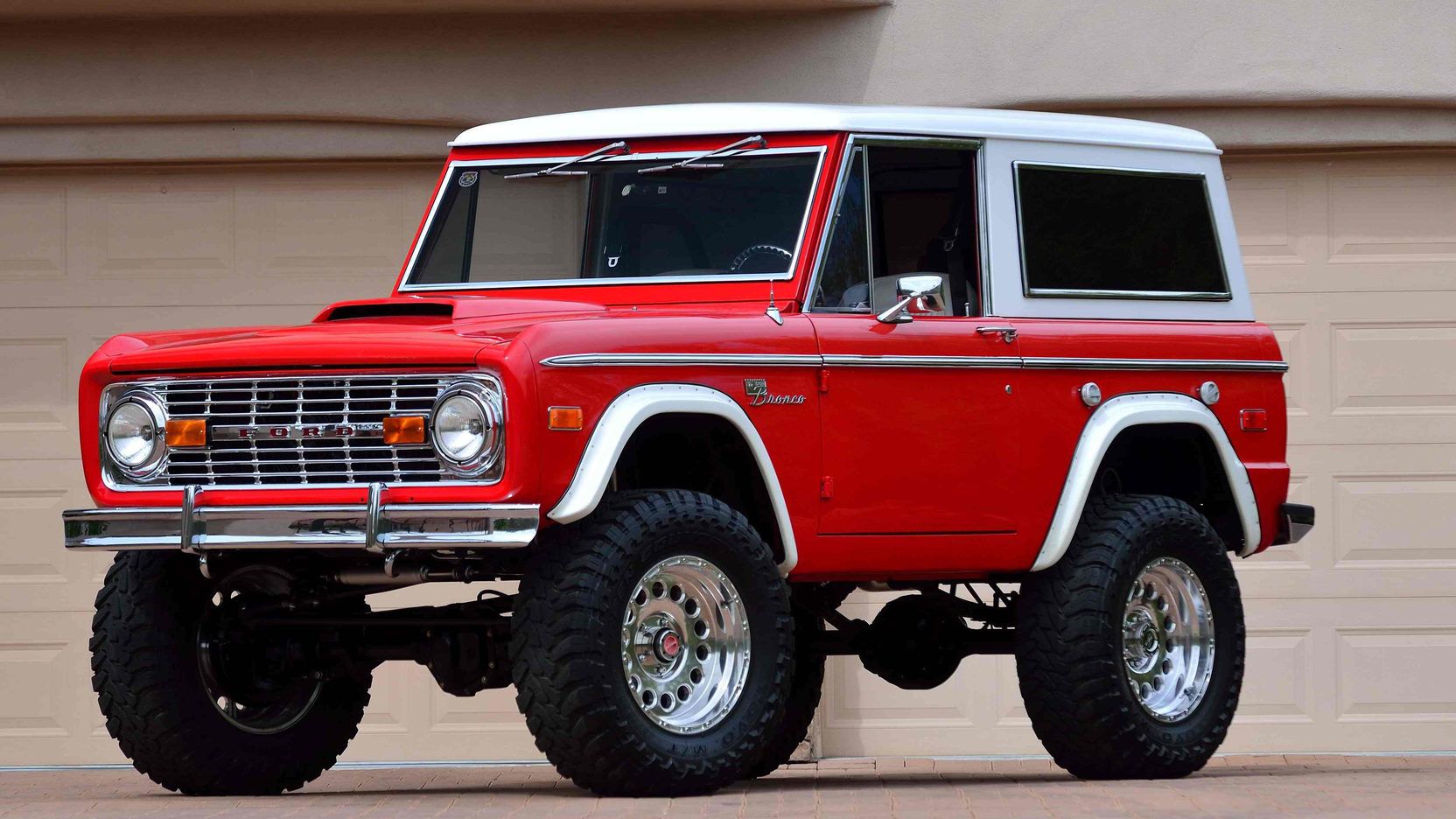 Parked 1966 Ford Bronco 
