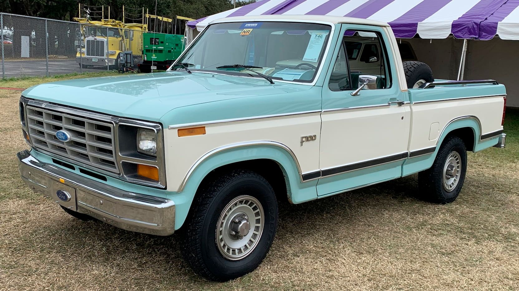 A parked 1982 Ford F100