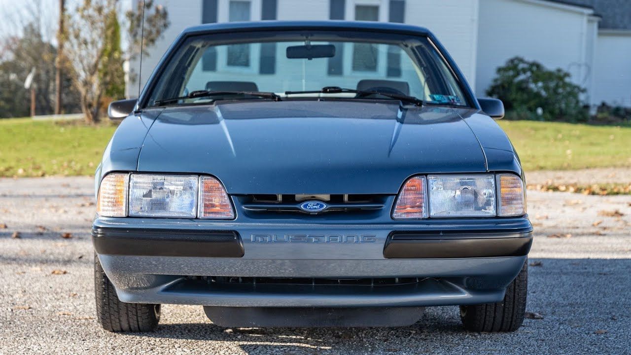 A parked 1989 Ford Mustang SSP