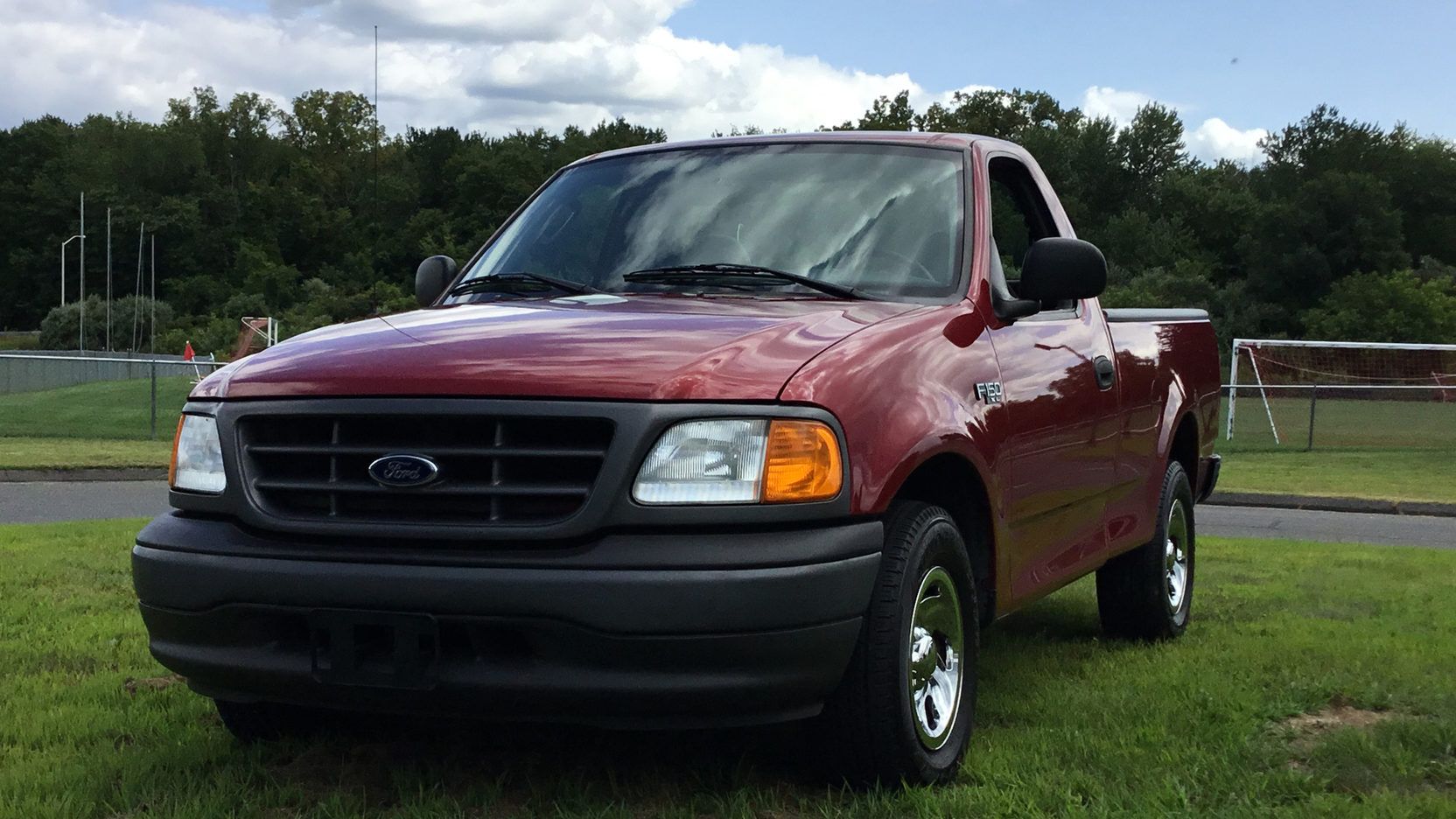 A parked 2004 Ford F150