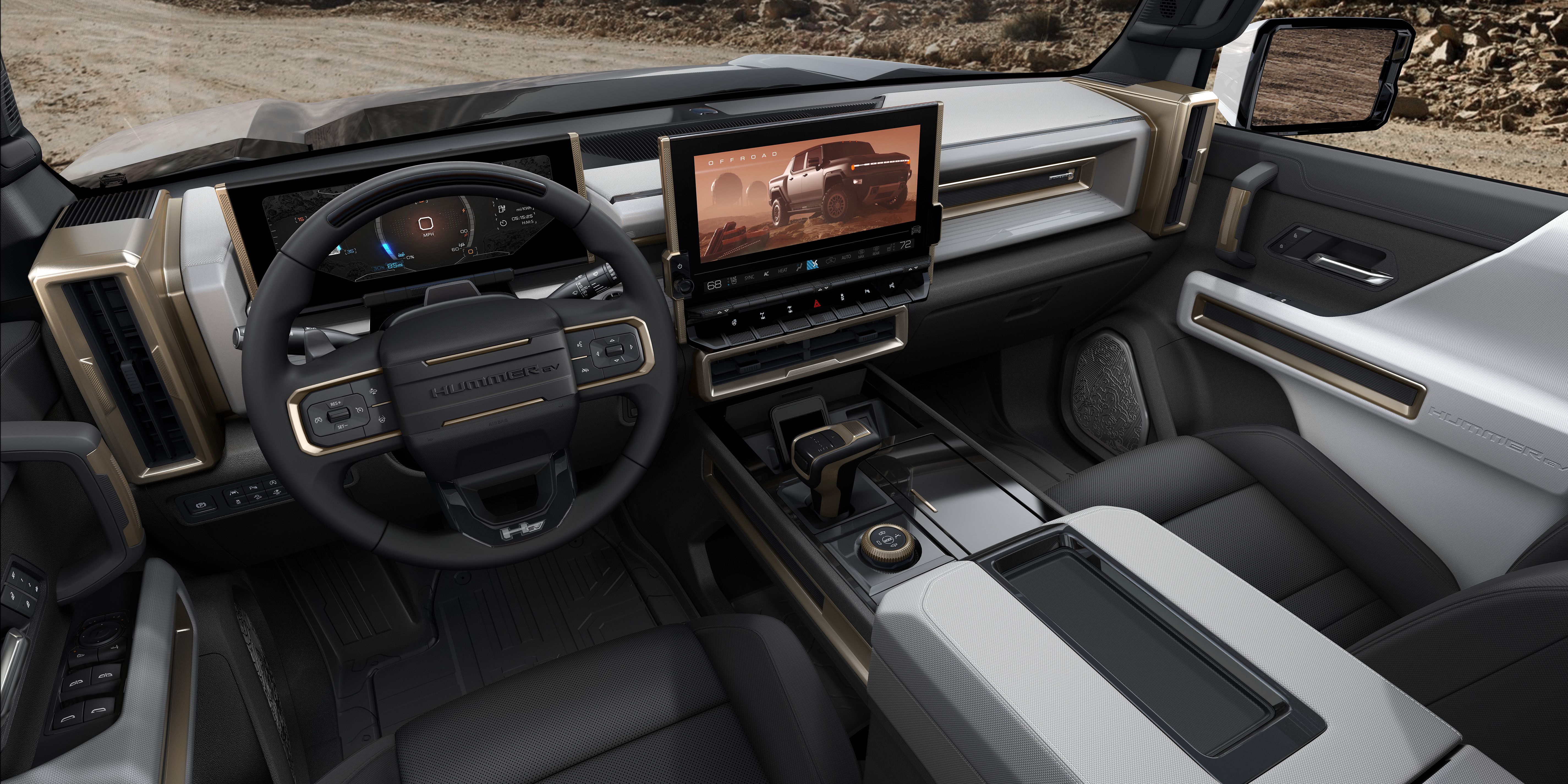 Hummer EV interior 