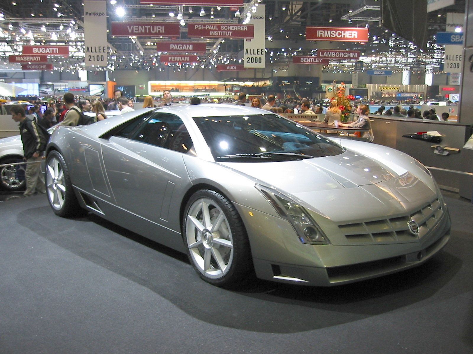 Cadillac Cien parked indoors