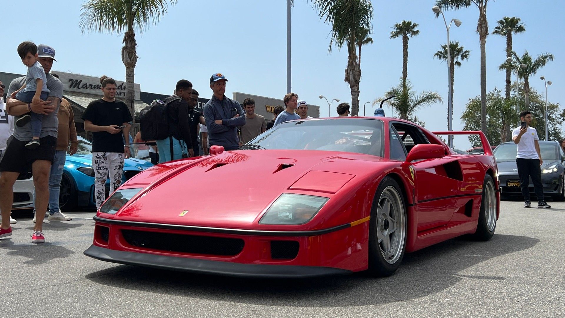 Ferrari F40 di Malibu Cars & Coffee