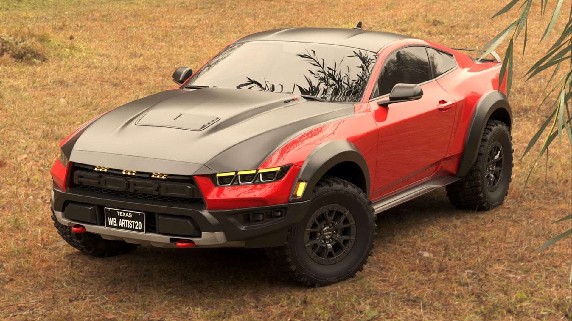 Ford Mustang Raptor R Rendering Combines Muscle Car And Performance Truck