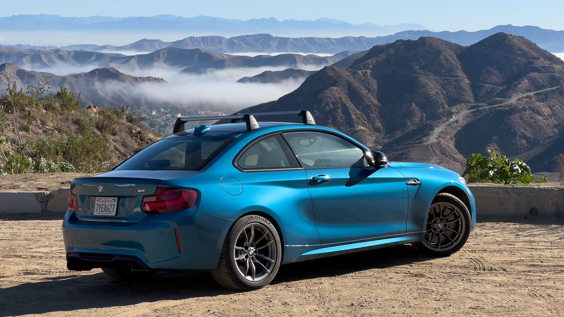 2017 BMW M2 parked near canyon cliff 