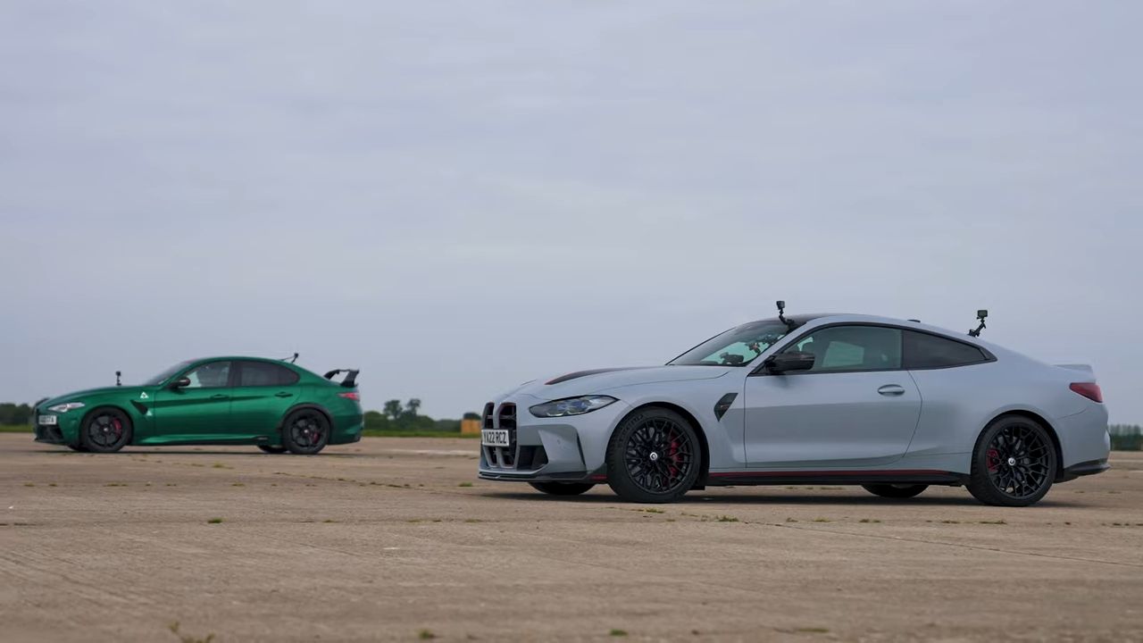 Watch This BMW M4 CSL Challenge An Extremely Rare Alfa Romeo Giulia GTA ...