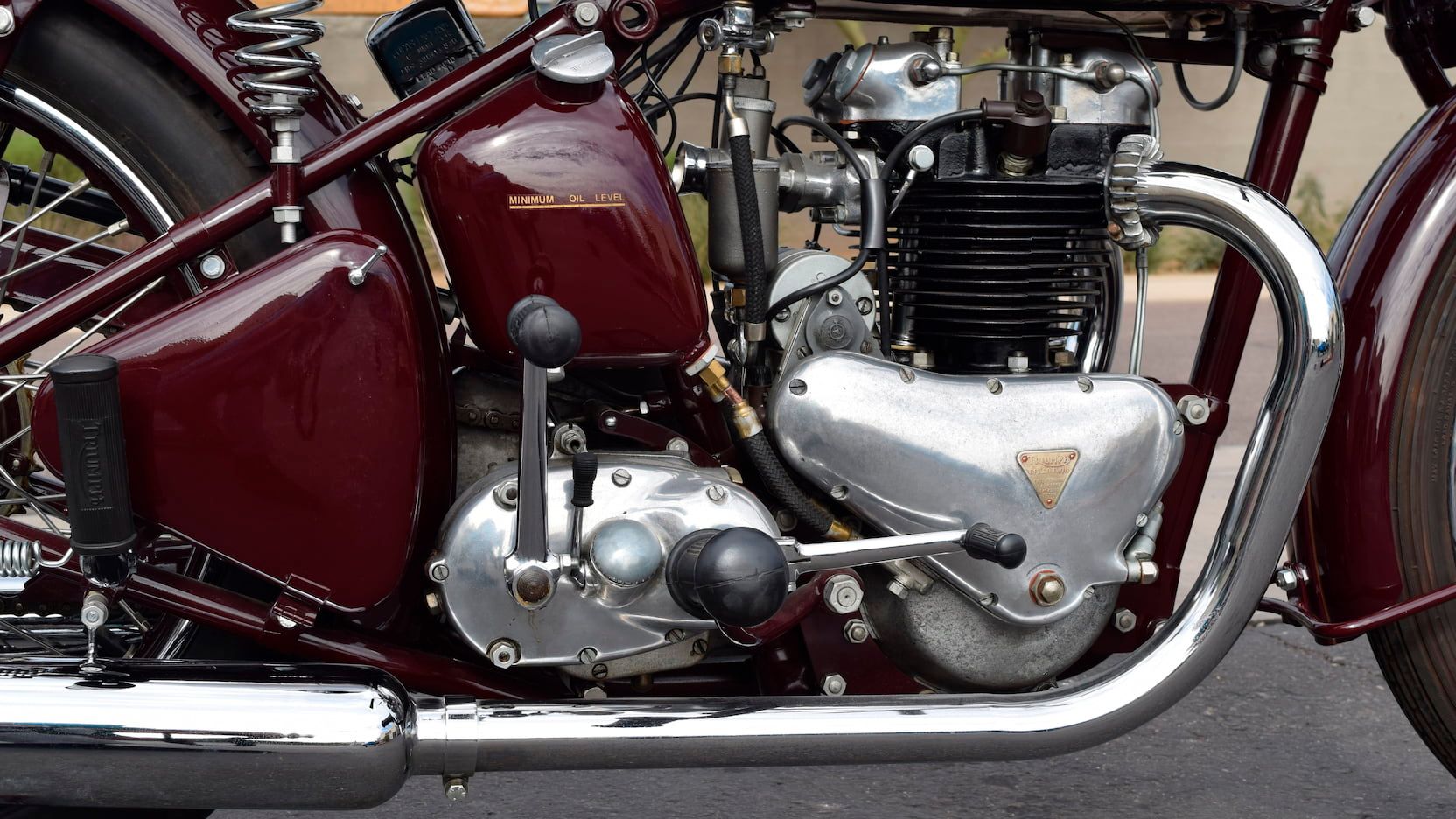 Engine of the Triumph Speed Twin