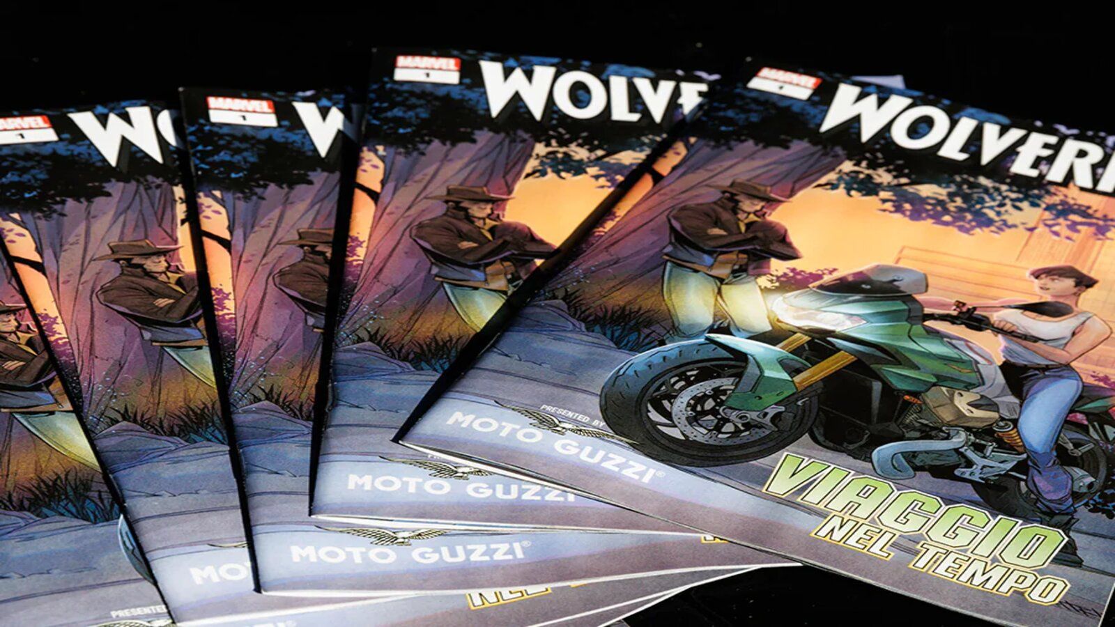 The new comic book produced by Marvel and Moto Guzzi