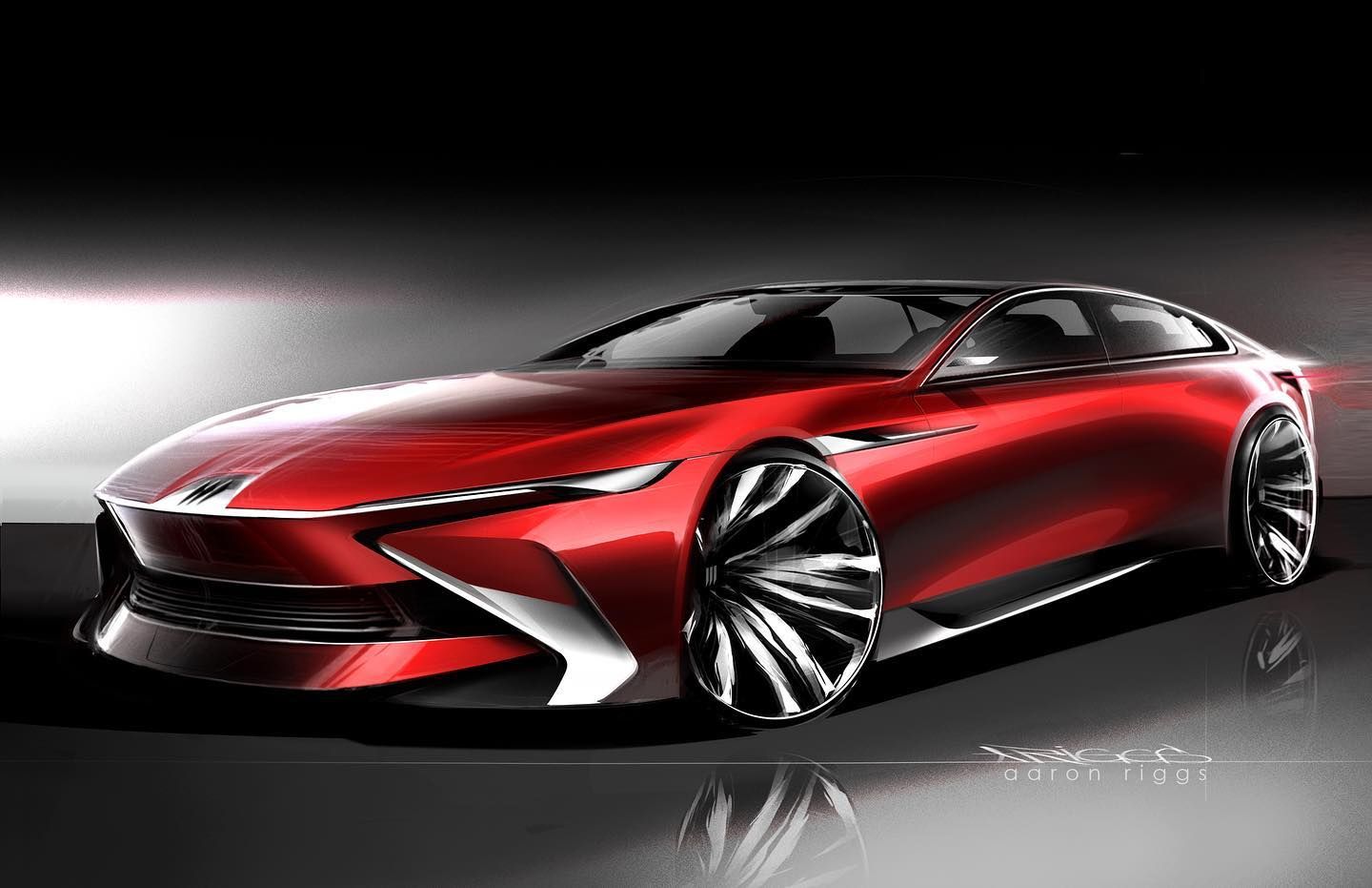 Buick Sketch Red Limousine
