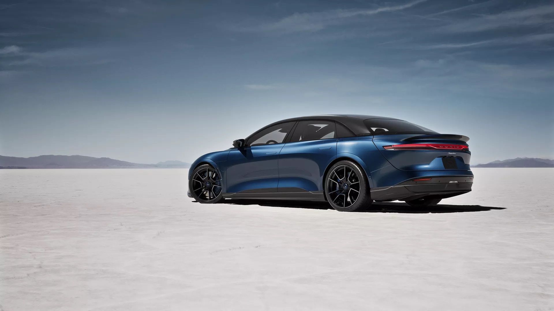 Lucid Air Sapphire, rear view