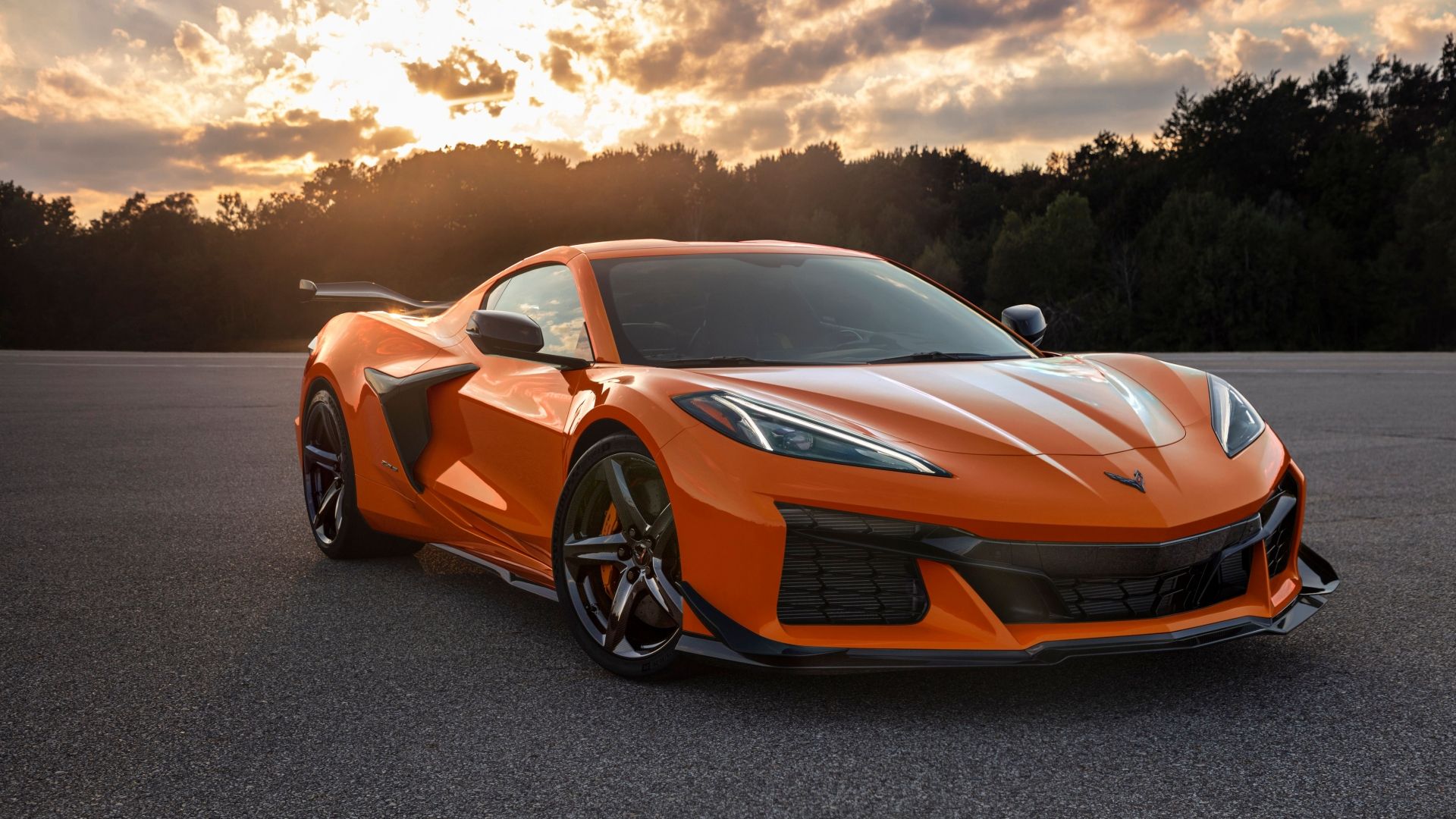 Orange Chevrolet Corvette Z06