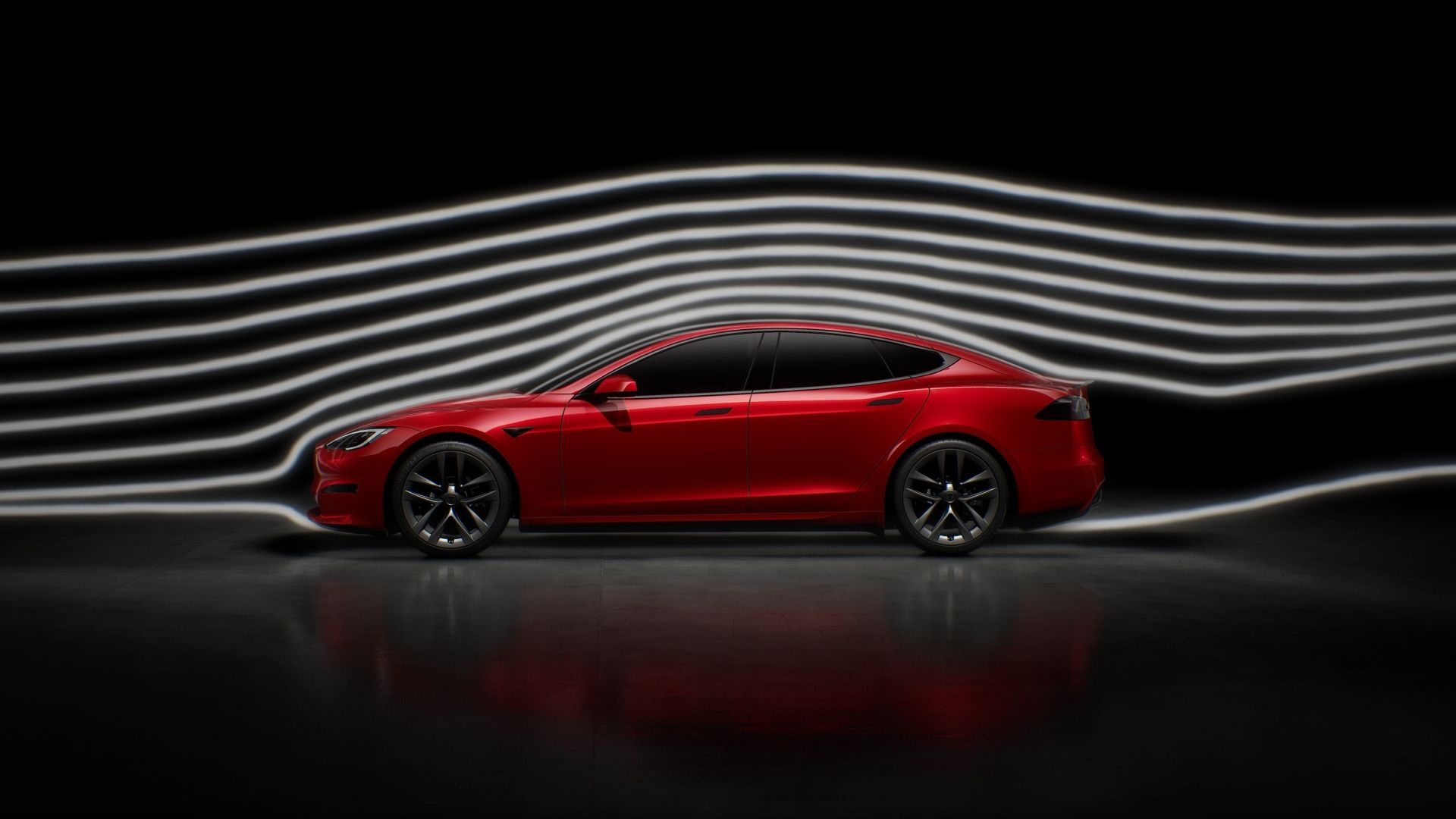 Tesla Model S Catur Merah