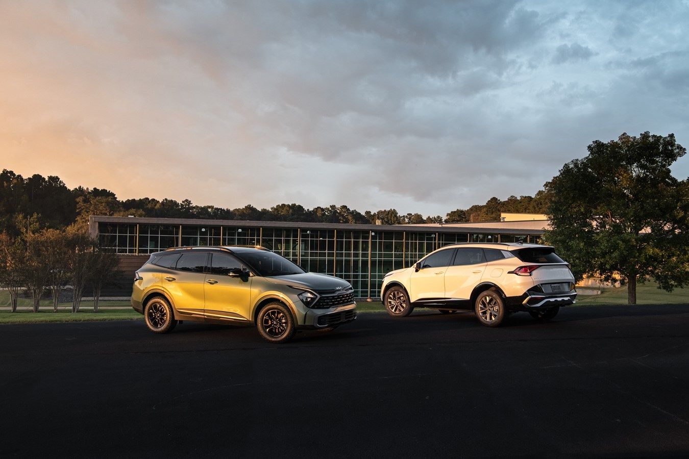 Kia Sportage Verde e Branco