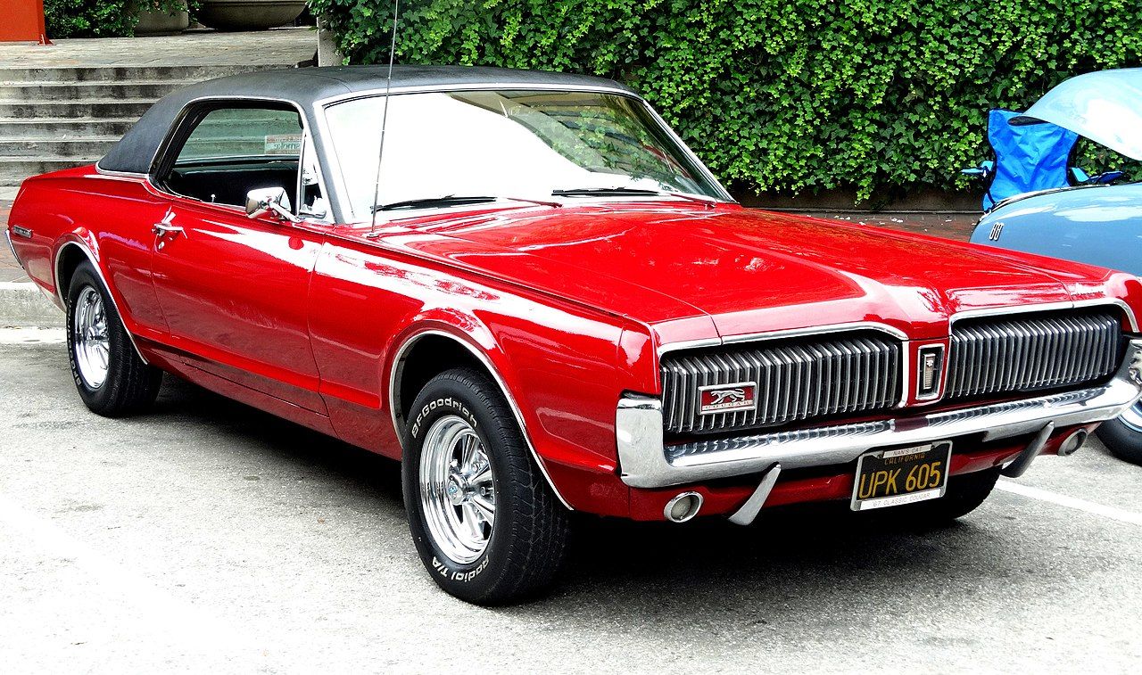 A parked 1967 Mercury Cougar