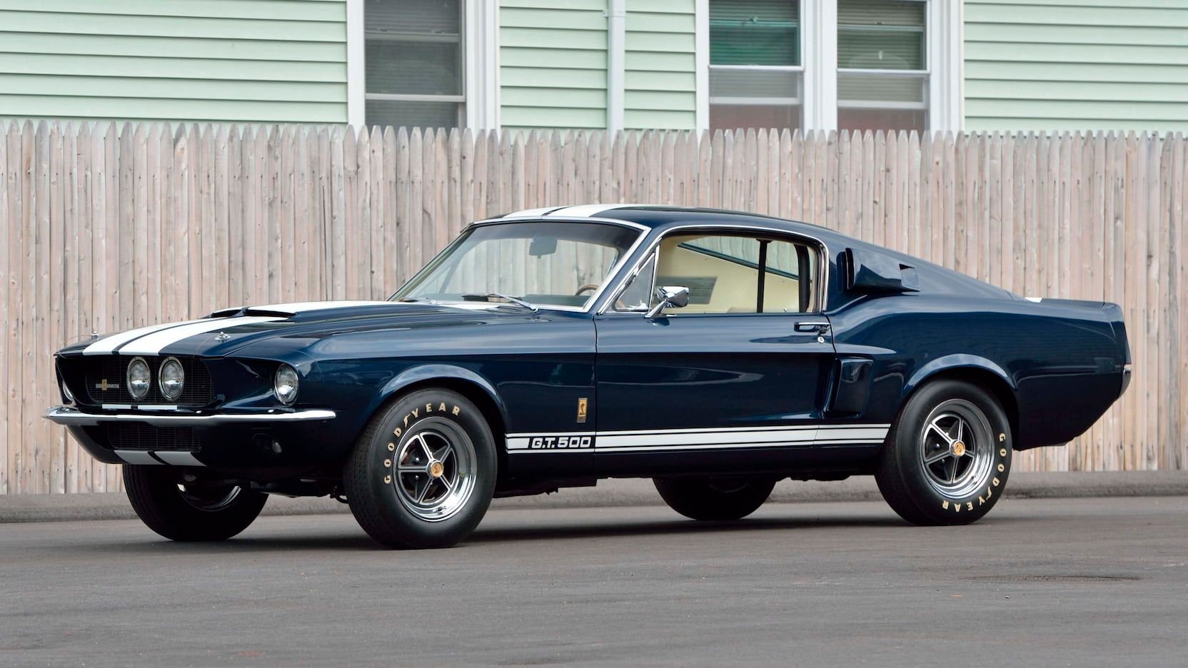 A parked 1967 Shelby GT500
