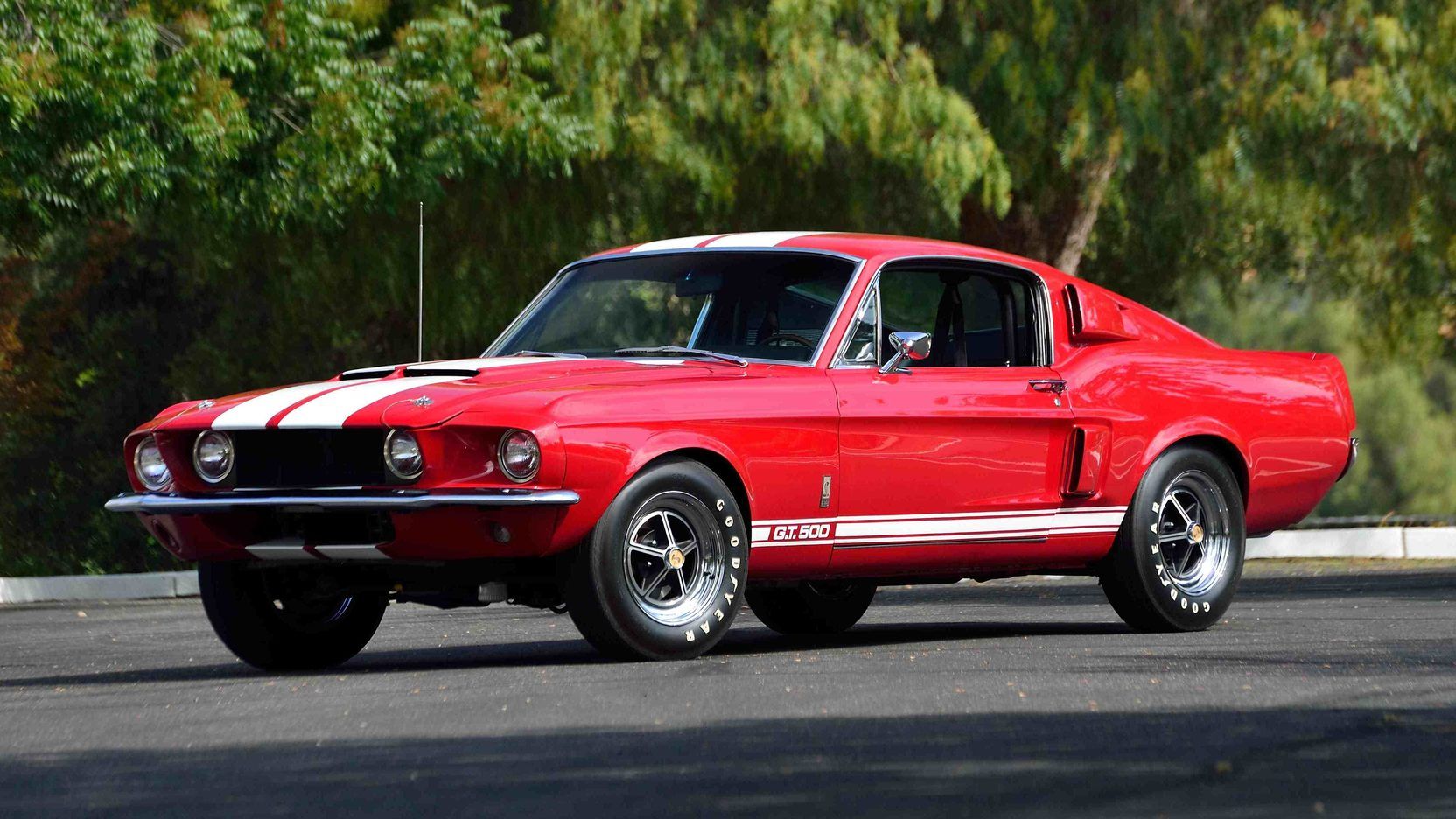A parked 1967 Shelby GT500