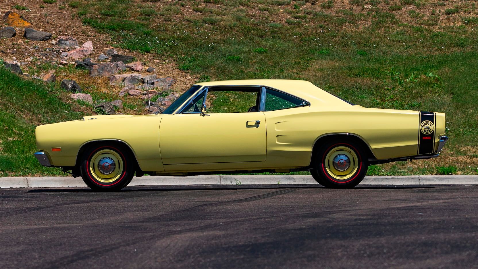 A parked 1969 Dodge Coronet Super Bee