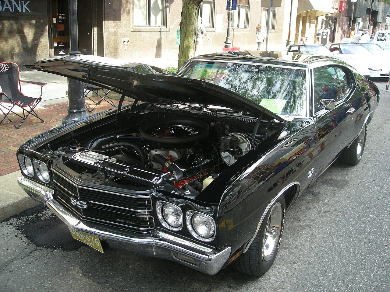 A parked 1970 Chevy Chevelle SS