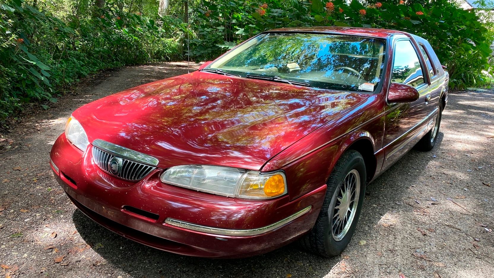 A parked 1997 Mercury Cougar XR-7 30th Anniversary Edition