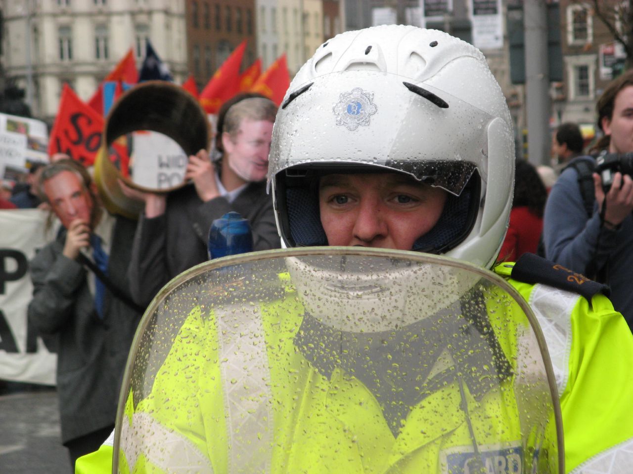 Policial de motocicleta irlandês