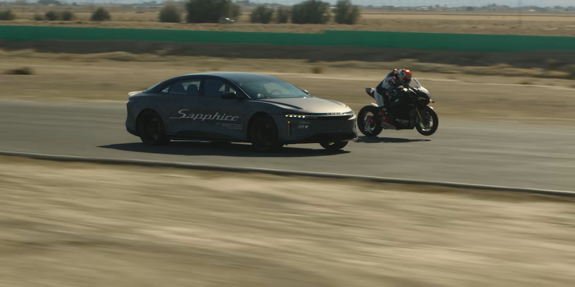 Lucid Air Sapphire vs Ducati V4 SP