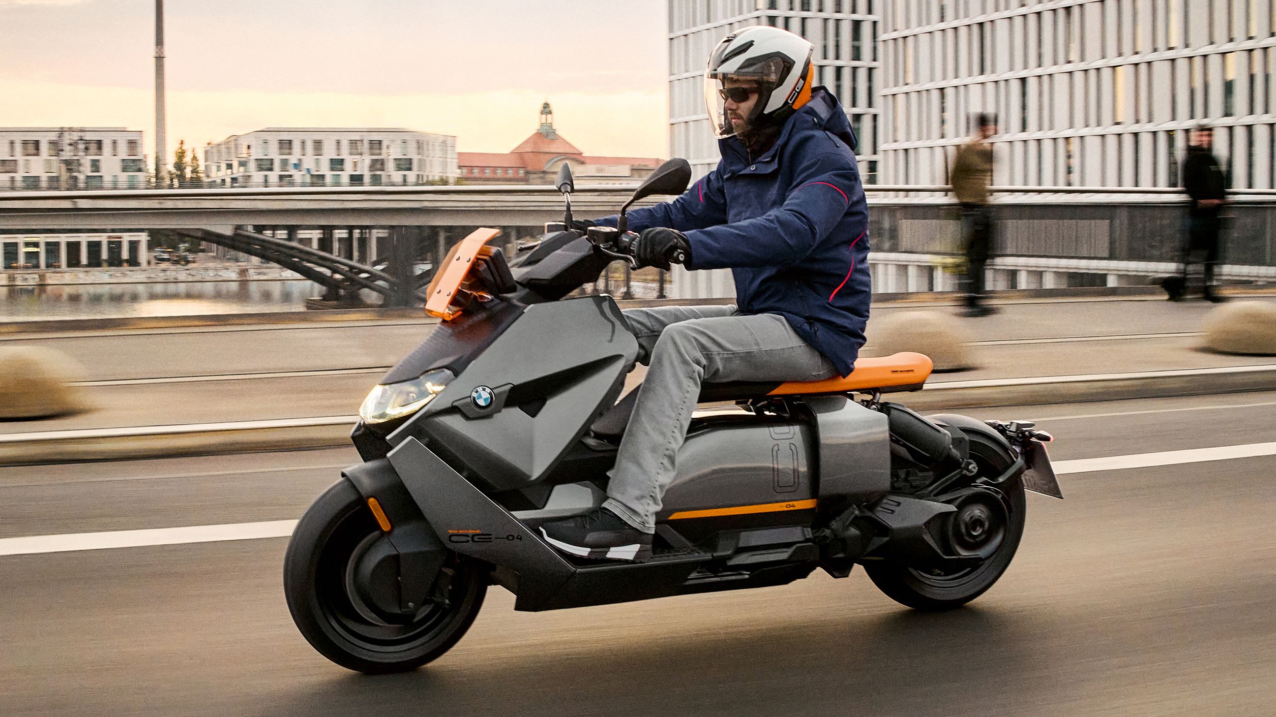 BMW CE.04 riding shot