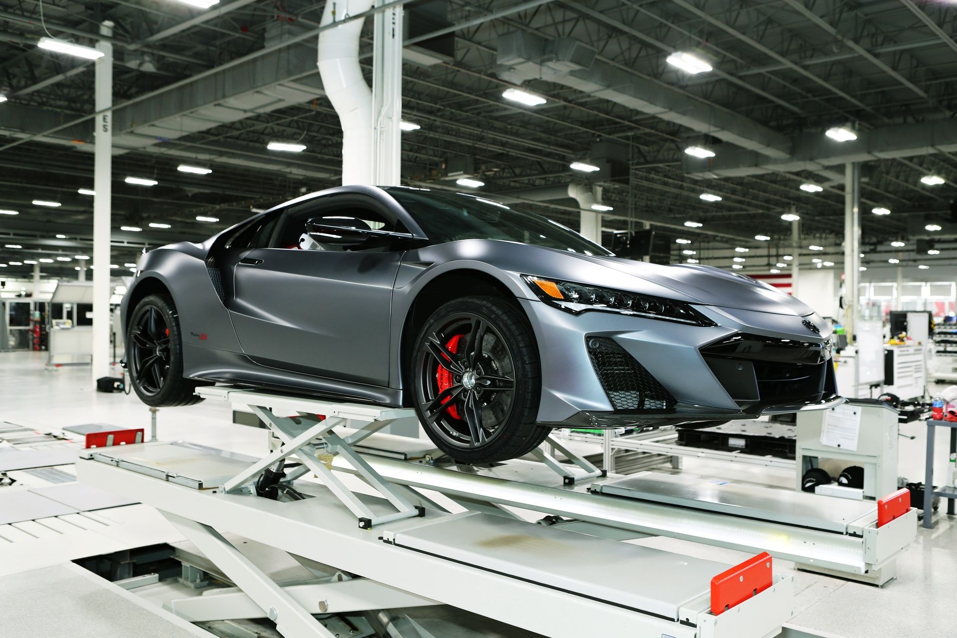 A Front Perspective Shot of the NSX Type S at the Performance Manufacturing Center