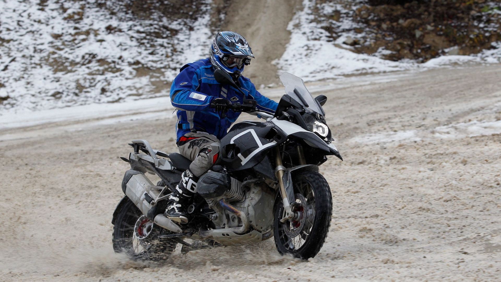 BMW R 1200 GS Winter Testing adventure motorcycle