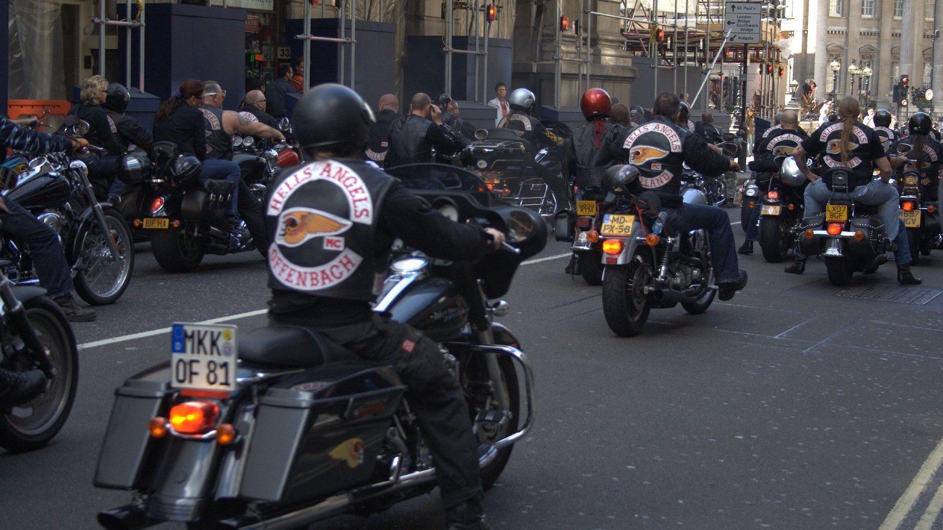 hells angels motorcycle club in downtown london