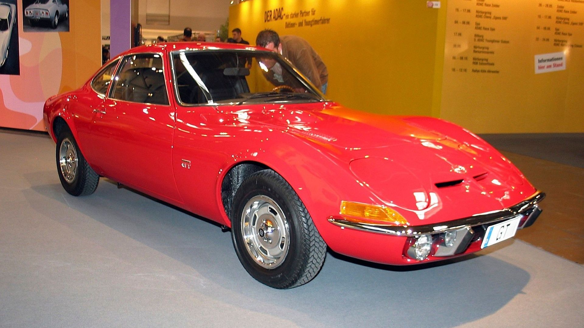 Red 1968 Opel GT