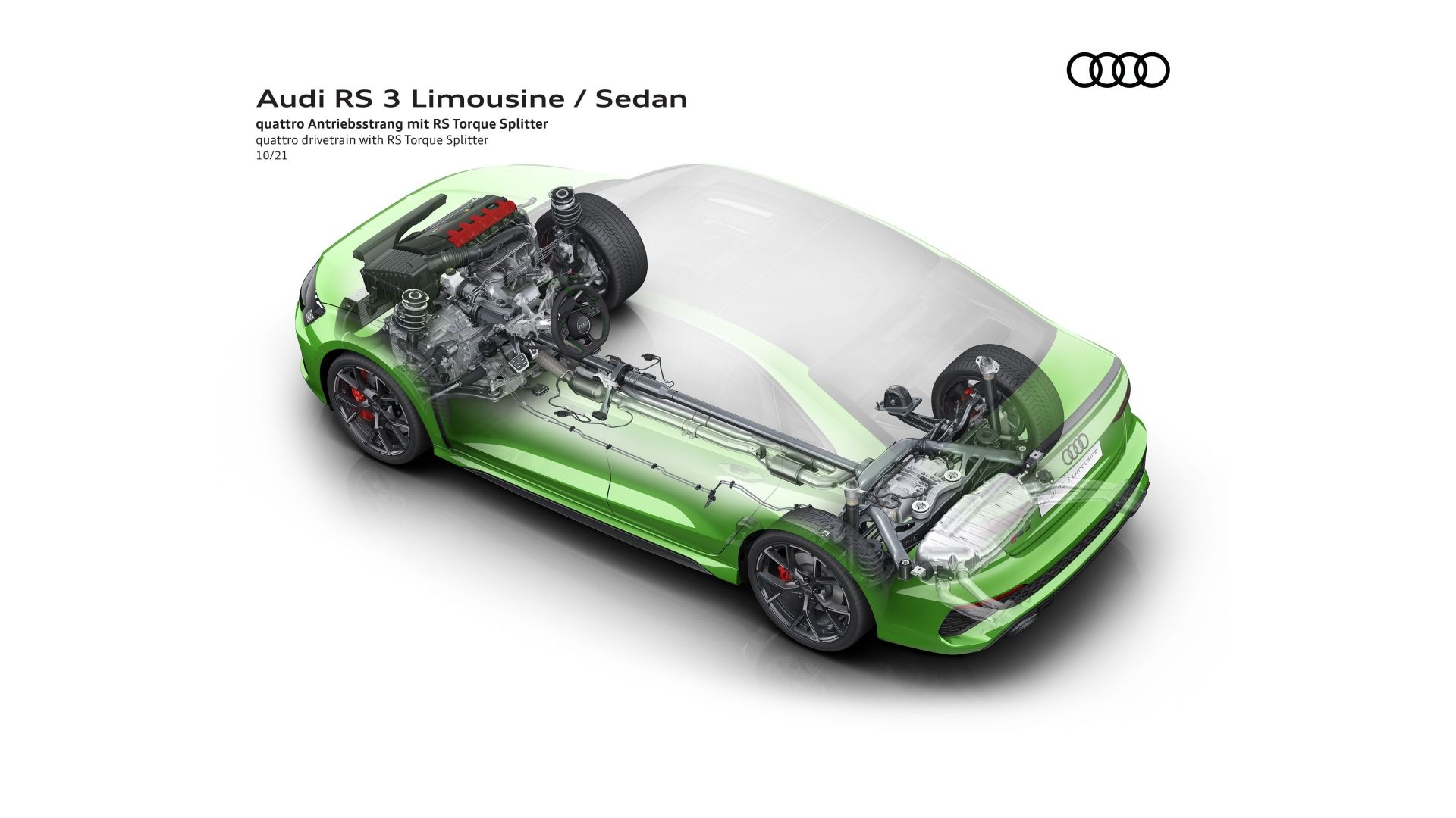 Green Audi RS3