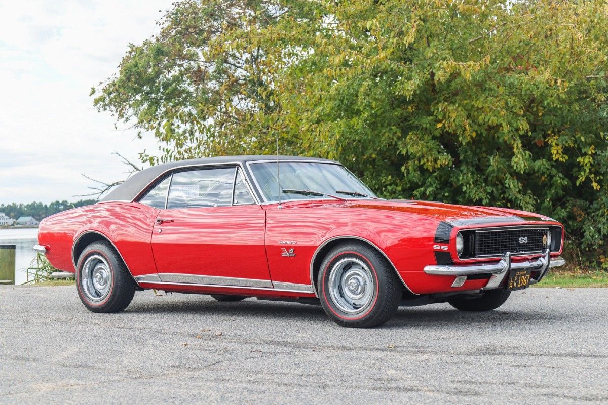 Red 1967 Chevrolet Camaro RSSS 396 Coupe