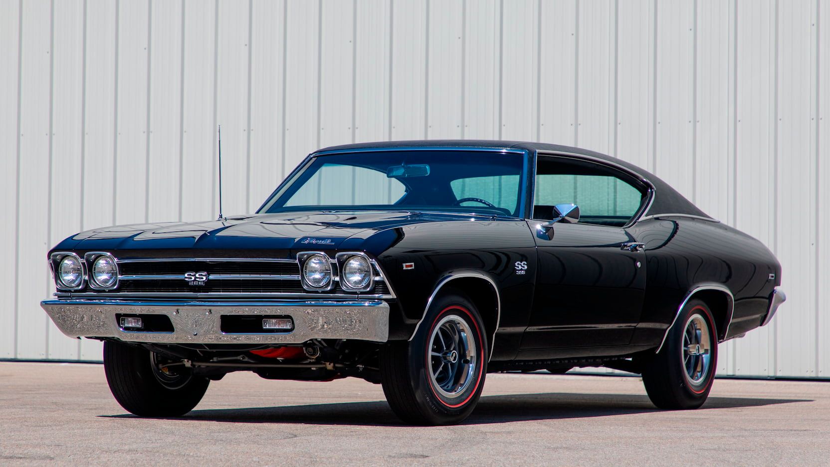 A parked 1969 Chevy Chevelle SS